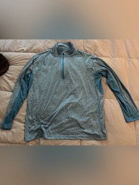 Women's Long-Sleeve Quarter-Zip Performance Top - Blue